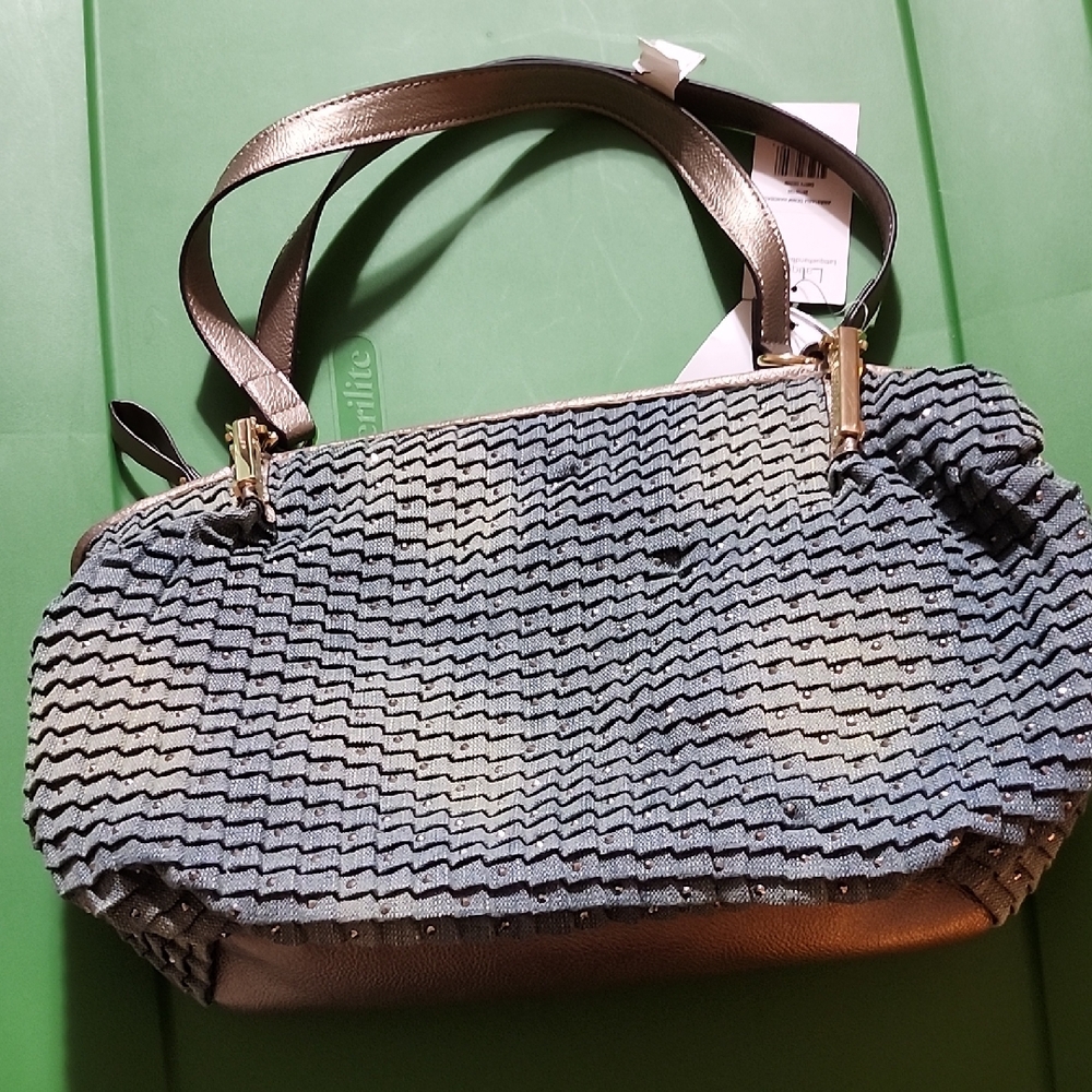 Latique Jewel Denim Purse NWOT NBU